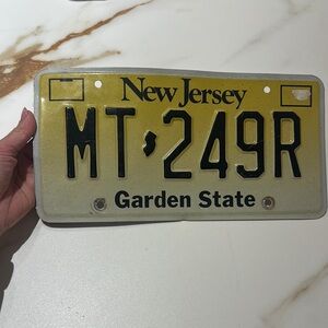 New Jersey License Plate
